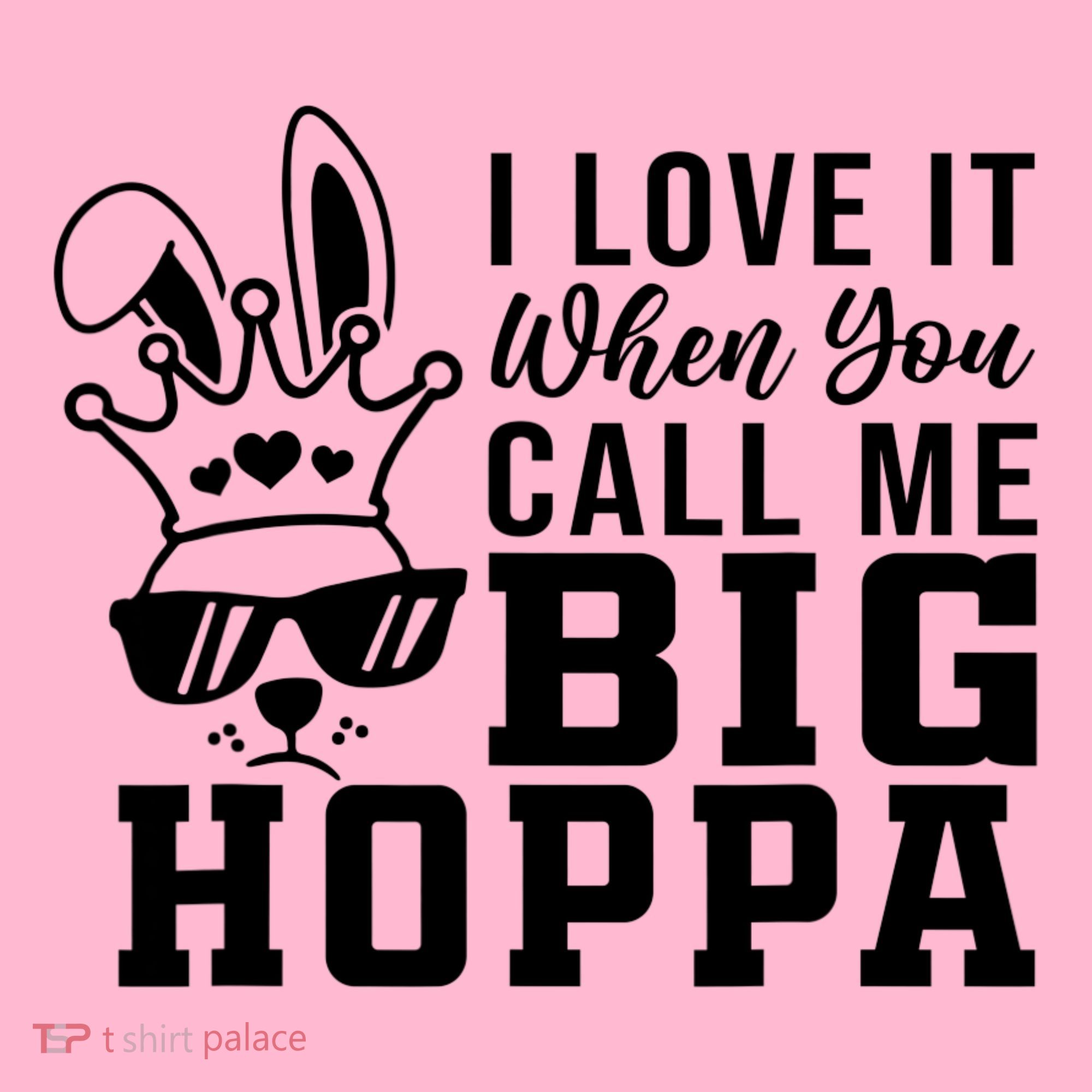 I Love It When You Call Me Big Hoppa Bunny Ear Easter Day Coaster