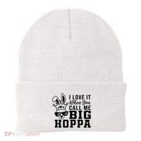 I Love It When You Call Me Big Hoppa Bunny Ear Easter Day Beanie thumb 0