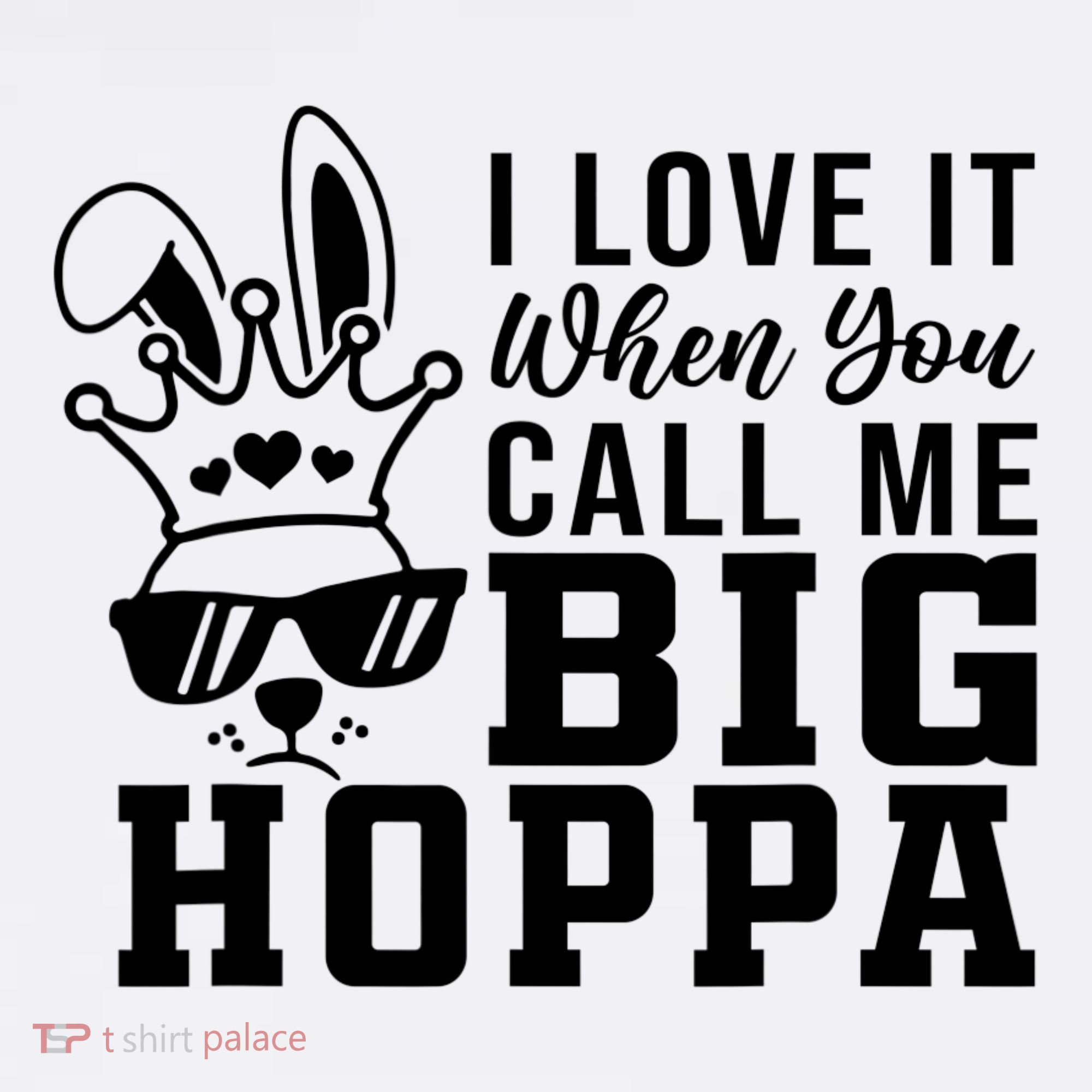I Love It When You Call Me Big Hoppa Bunny Ear Easter Day Women's Hoodie