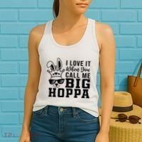I Love It When You Call Me Big Hoppa Bunny Ear Easter Day Women's Tank Top thumb 2