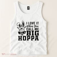 I Love It When You Call Me Big Hoppa Bunny Ear Easter Day Tank Top thumb 2