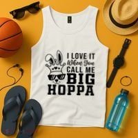 I Love It When You Call Me Big Hoppa Bunny Ear Easter Day Tank Top thumb 4