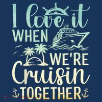 I Love It When We Are Cruisin Together Cruise Ship Lover Kids Long Sleeve Shirt thumb 2