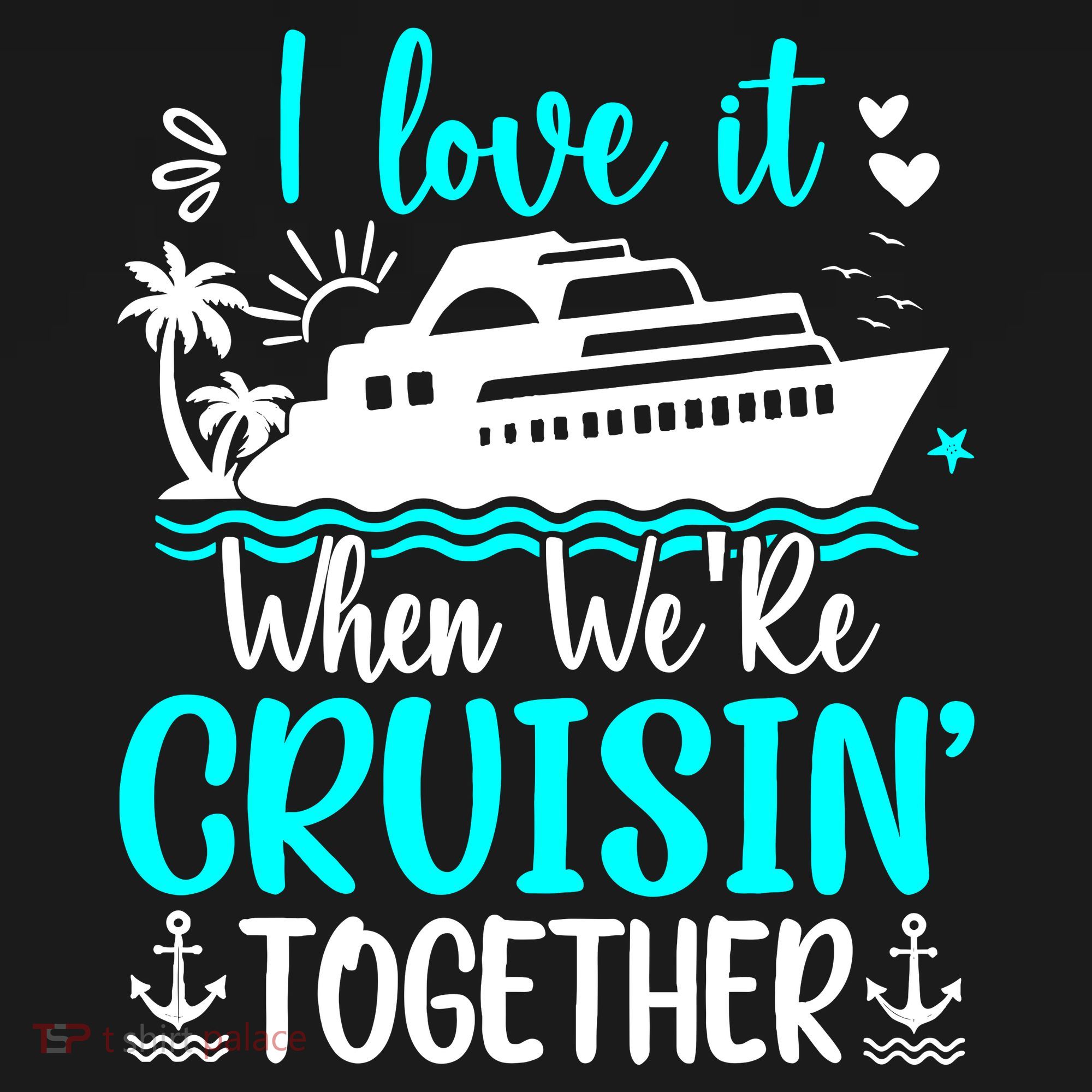 I Love It When We Are Cruisin Together Cruise Ship Lover Apron