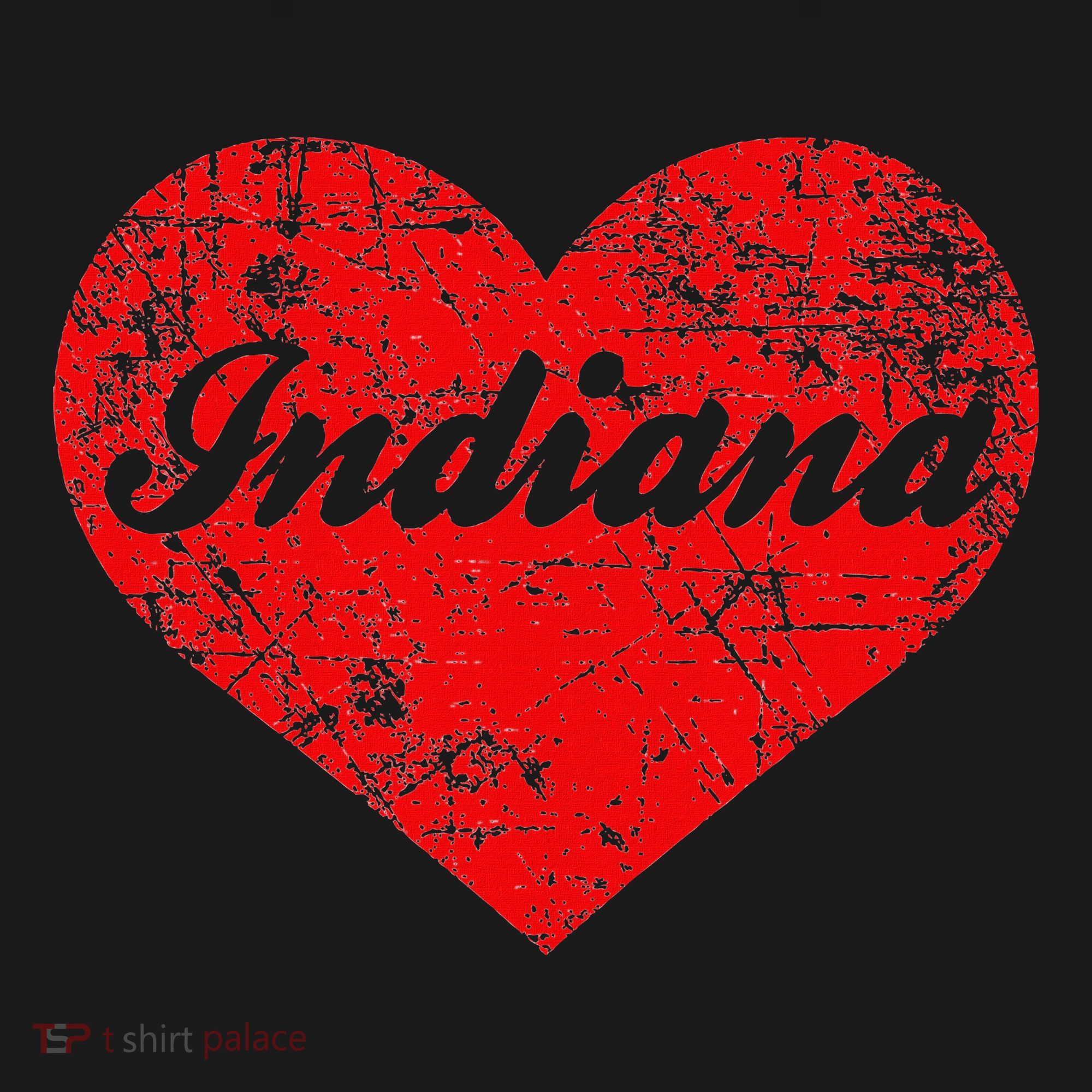 I Love Indiana Heart State Pride Region Midwest Gift Apron