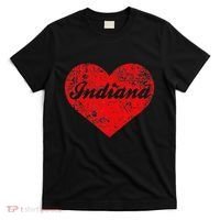 I Love Indiana Heart State Pride Region Midwest Gift T-Shirt thumb 0