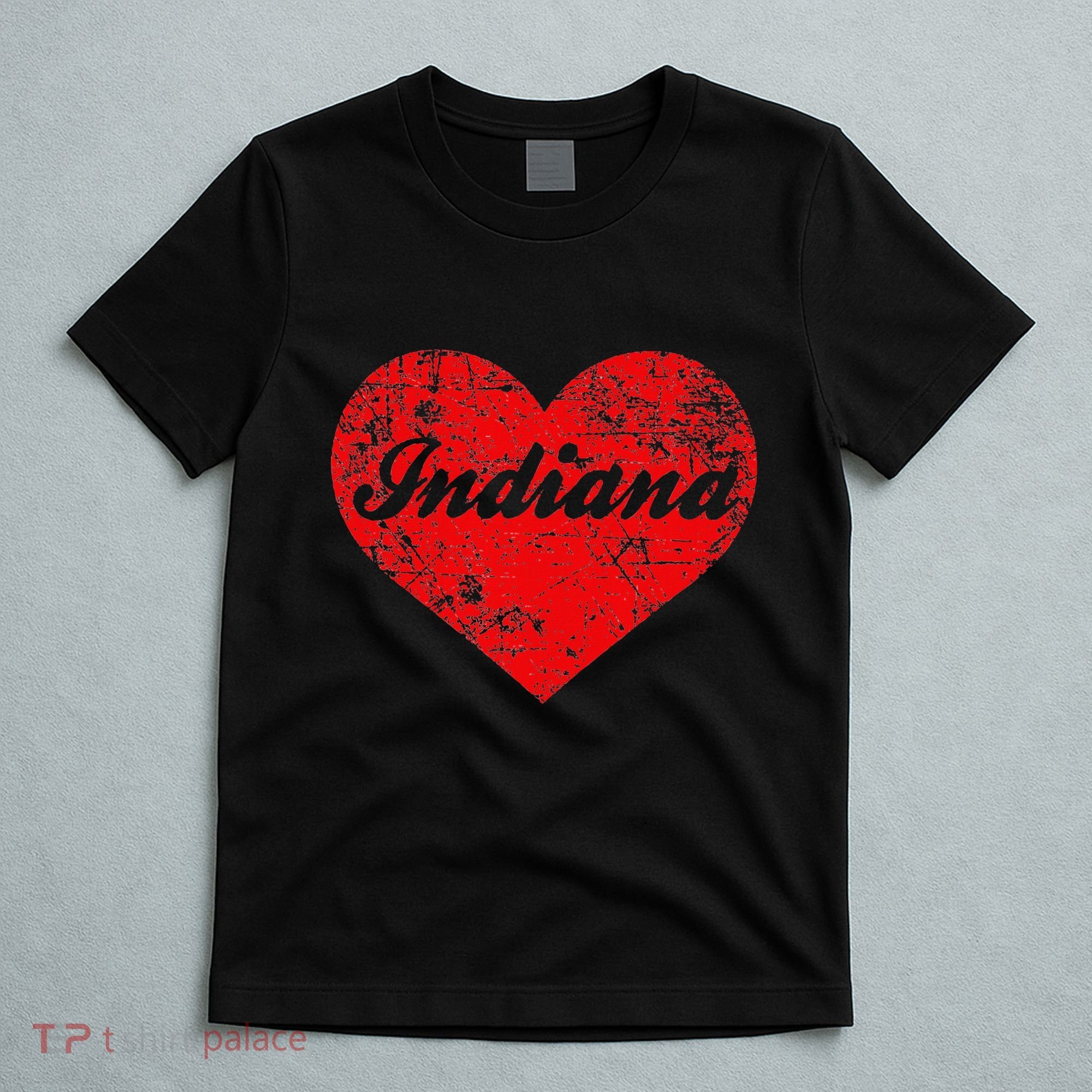 I Love Indiana Heart State Pride Region Midwest Gift T-Shirt