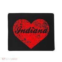 I Love Indiana Heart State Pride Region Midwest Gift Mousepad thumb 0