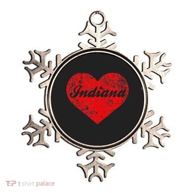 I Love Indiana Heart State Pride Region Midwest Gift Ornament