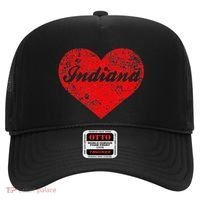 I Love Indiana Heart State Pride Region Midwest Gift Hat thumb 0