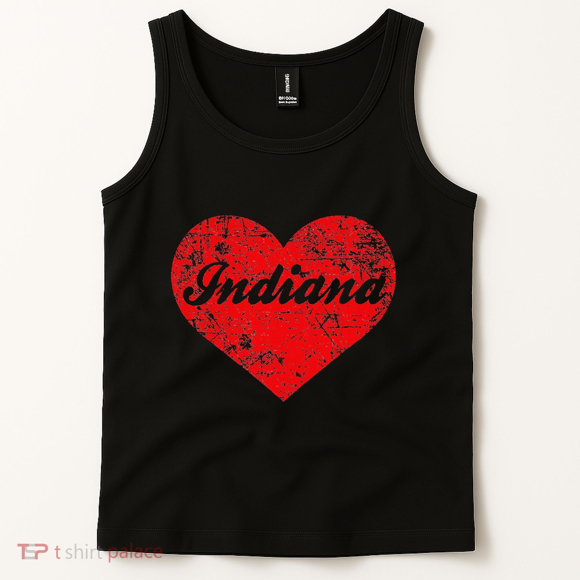 I Love Indiana Heart State Pride Region Midwest Gift Tank Top