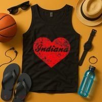 I Love Indiana Heart State Pride Region Midwest Gift Tank Top thumb 4