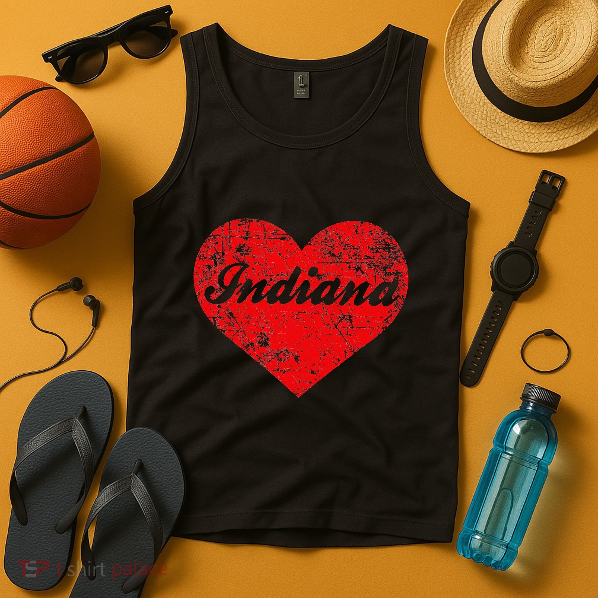 I Love Indiana Heart State Pride Region Midwest Gift Tank Top