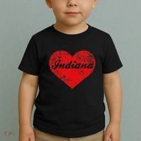 I Love Indiana Heart State Pride Region Midwest Gift Toddler T-Shirt thumb 2