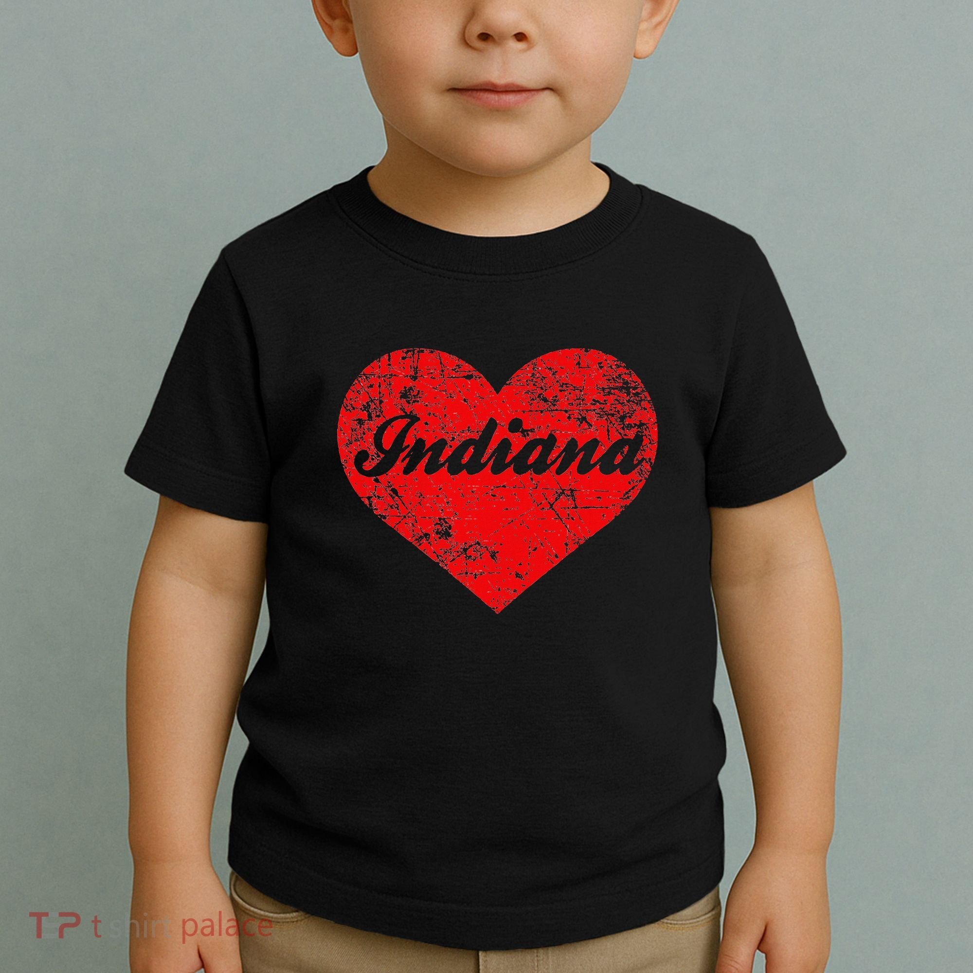 I Love Indiana Heart State Pride Region Midwest Gift Toddler T-Shirt
