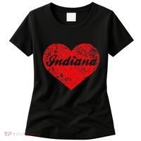 I Love Indiana Heart State Pride Region Midwest Gift Women's T-Shirt thumb 0