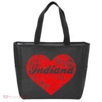 I Love Indiana Heart State Pride Region Midwest Gift Tote Bag thumb 0