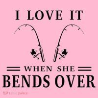 I Love It When She Bends Over Funny Fishing Coaster thumb 2