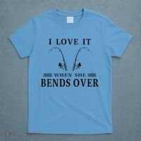 I Love It When She Bends Over Funny Fishing T-Shirt thumb 4