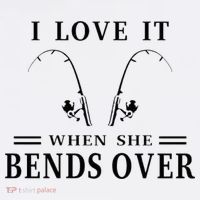 I Love It When She Bends Over Funny Fishing Hat thumb 2