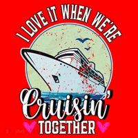 I Love It When Were Cruisin Together Boating Cruising Gift Santa Hat thumb 1