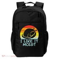 I Like It Moist Turkey Retro Funny Thanksgiving Backpack thumb 0