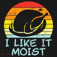 I Like It Moist Turkey Retro Funny Thanksgiving Visor thumb 3