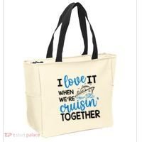 I Love It When Were Cruisin Together Meaningful Gift Tote Bag thumb 2