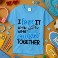 I Love It When Were Cruisin Together Meaningful Gift Kids T-Shirt thumb 3