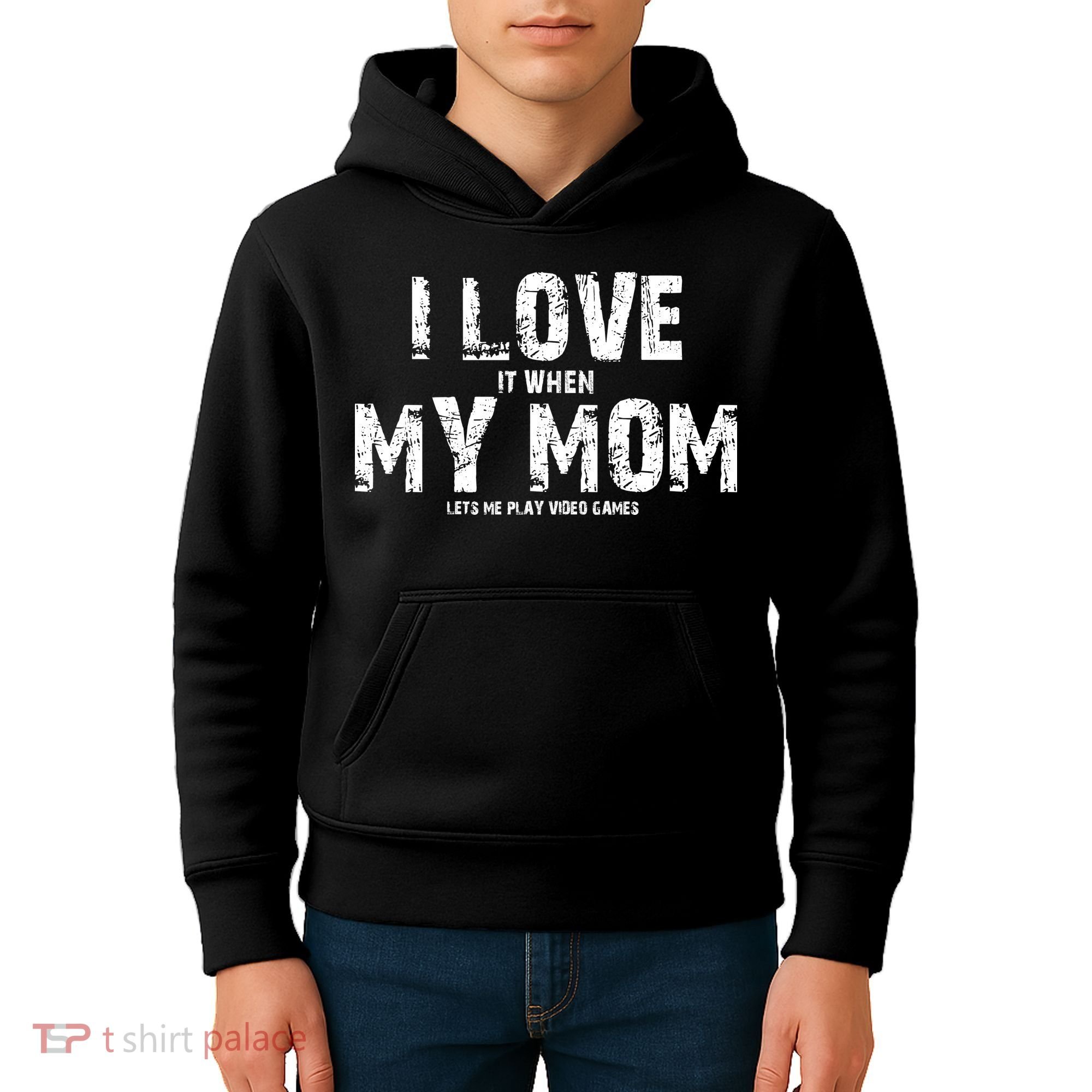 I Love It When My MOM Lets Me Play Video Games Kids Hoodie