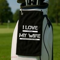 I Love It When My Wife Lets Me Play Pickleball Golf Towel thumb 2