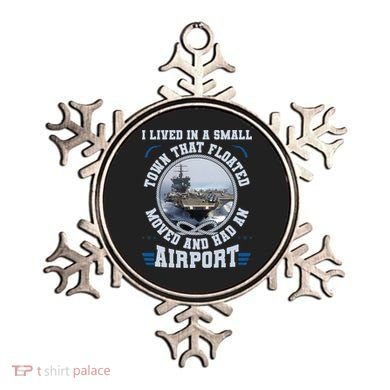 I Lived In A Small Town That Floated U.S Aircraft Carrier Premium Ornament