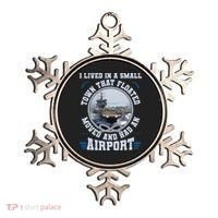 I Lived In A Small Town That Floated U.S Aircraft Carrier Premium Ornament thumb 0
