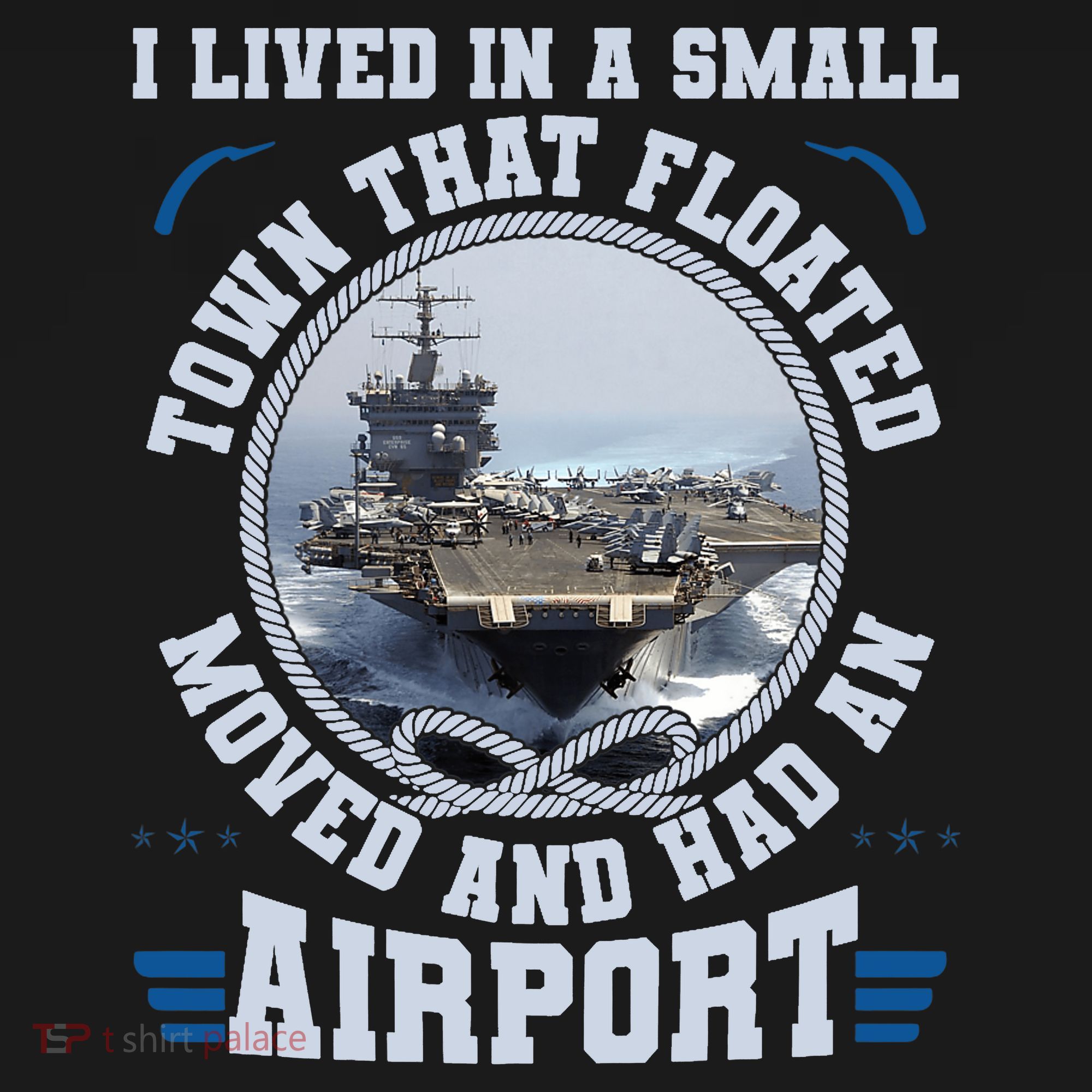 I Lived In A Small Town That Floated U.S Aircraft Carrier Premium Women's Tank Top