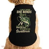 I Like It When She Bends Over Fishing Gifts Father's Day Doggie Tank thumb 0