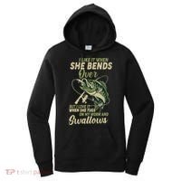 I Like It When She Bends Over Fishing Gifts Father's Day Women's Hoodie thumb 0