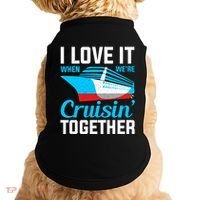 I Love It When Were Cruisin Together Boating Cruise Trip Funny Gift Doggie Tank thumb 0