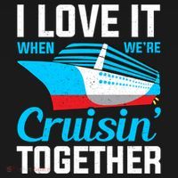 I Love It When Were Cruisin Together Boating Cruise Trip Funny Gift Women's Hoodie thumb 2