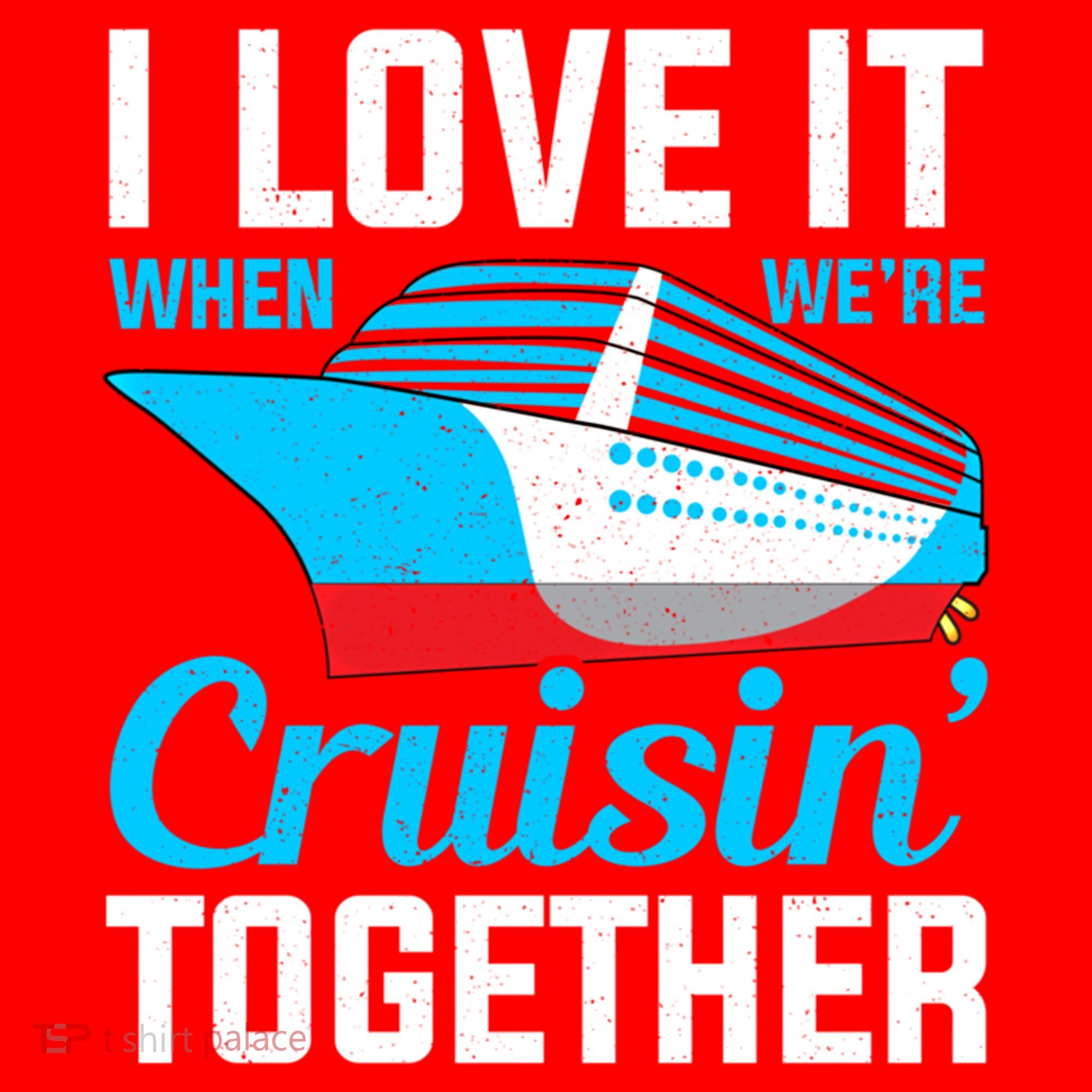 I Love It When Were Cruisin Together Boating Cruise Trip Funny Gift Santa Hat