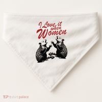 I Love It When Women USA-Made Doggie Bandana thumb 0