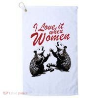 I Love It When Women Golf Towel thumb 0