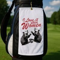 I Love It When Women Golf Towel thumb 2