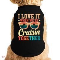 I Love It When Were Cruisin Together Boating Cruise Trip Gift Doggie Tank thumb 0
