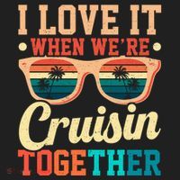I Love It When Were Cruisin Together Boating Cruise Trip Gift Hat thumb 2