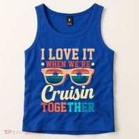 I Love It When Were Cruisin Together Boating Cruise Trip Gift Tank Top thumb 2