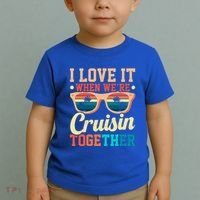 I Love It When Were Cruisin Together Boating Cruise Trip Gift Toddler T-Shirt thumb 2