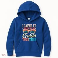 I Love It When Were Cruisin Together Boating Cruise Trip Gift Kids Hoodie thumb 0