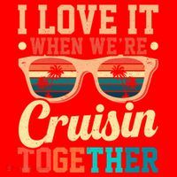 I Love It When Were Cruisin Together Boating Cruise Trip Gift Santa Hat thumb 1