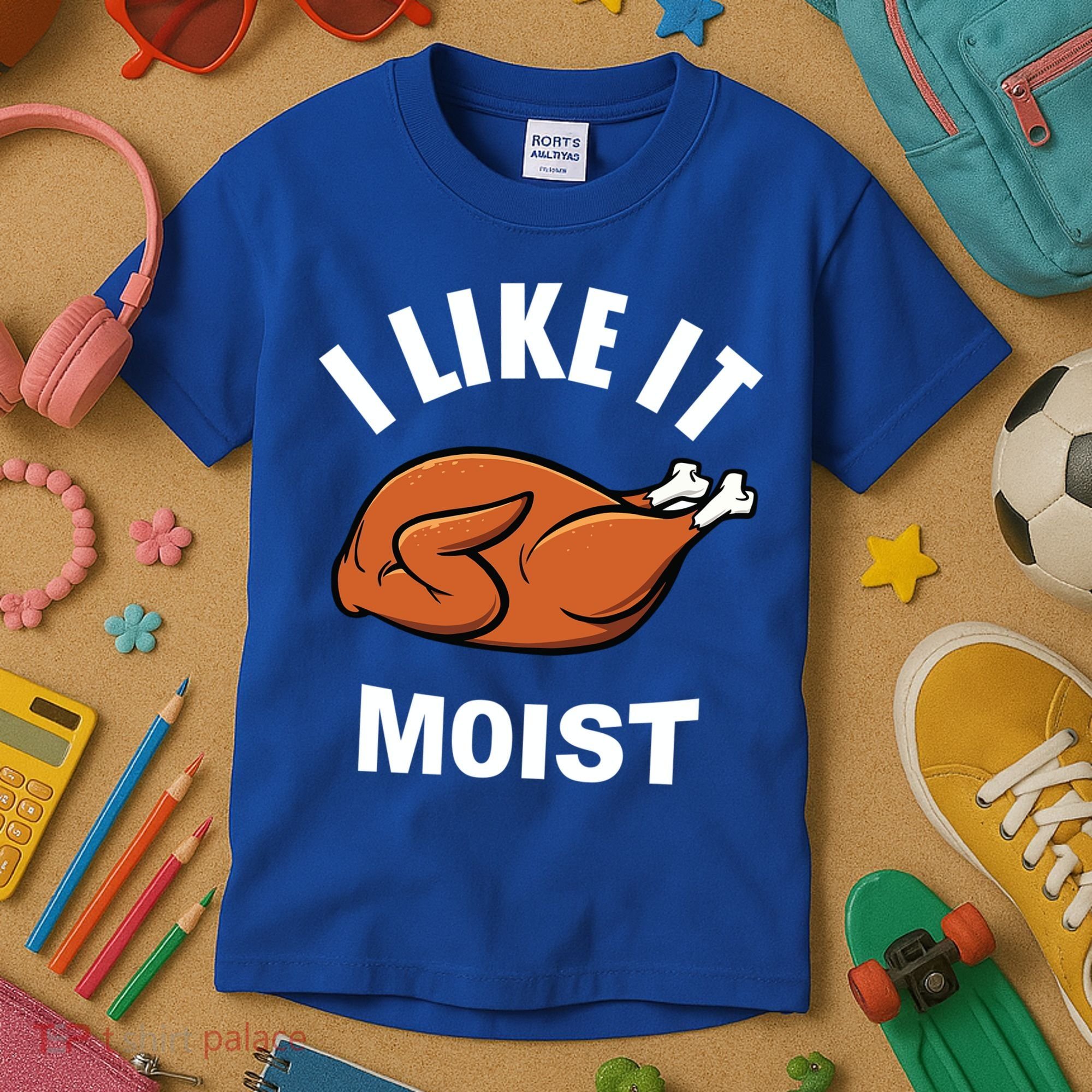 I Like It Moist Funny Thanksgiving Top Great Gift Kids T-Shirt