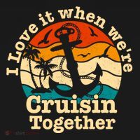 I Love It When Were Cruisin Together Cruise For Couples Gift City Backpack thumb 2